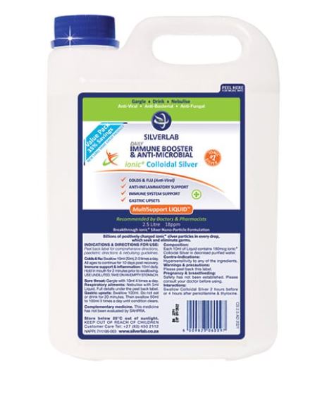 *Medical Supplies: Silverlab Colloidal Silver Liquid 2.5 Litre